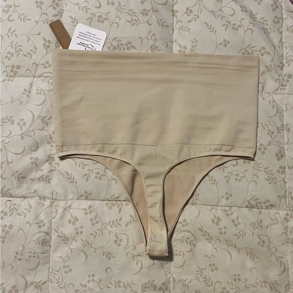Shapellx Power Conceal Everyday Shaping Underwear NWT Nude Thong Shapewear